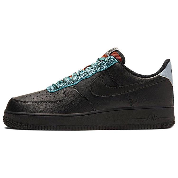 New Nike Air Force 1 Low '07 LV8 Black Obsidian Mist Orange CK4363-001