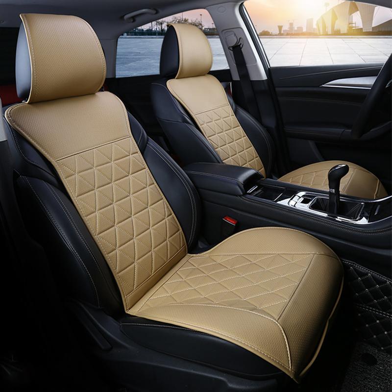 1Pc Classic Car Seat Cover PU Breathable Seats Back Cushion Cushion Four Seasons General Motors Front Interior SUV or Van