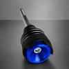 Threaded Motorcycle Oil Dipstick with Top Tool Socket, Aluminum Construction and Anodized Finish for Routine Checks