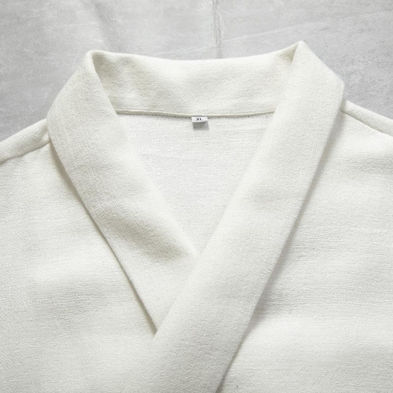 Chinesische Traditionelle Kleidung Frühling Herbst Baumwolle Leinen Hemd für Herren Kleidung Übergröße Vintage Lässig Hanfu Schwarze Strickjacke Oberteil