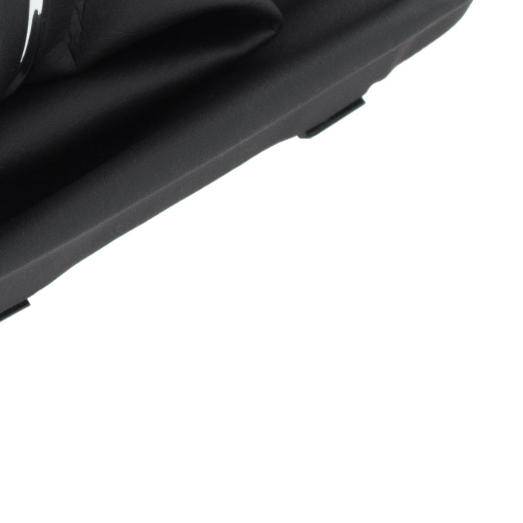 Seat Leon III 12-17 BLACK ECO LEATHER Gear Shift Knob + Gaiter with Frame 6 GEARS