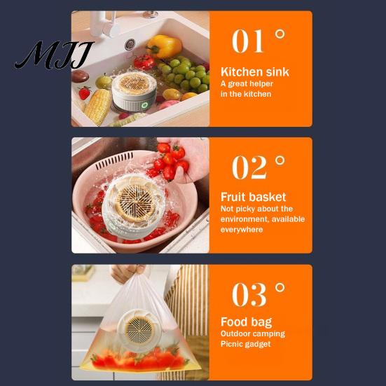 Healthy Family Produce Cleaner Cordless Fruit Vegetable Purifier with Portable Charging Base Rechargeable Food Hands-free for Removing