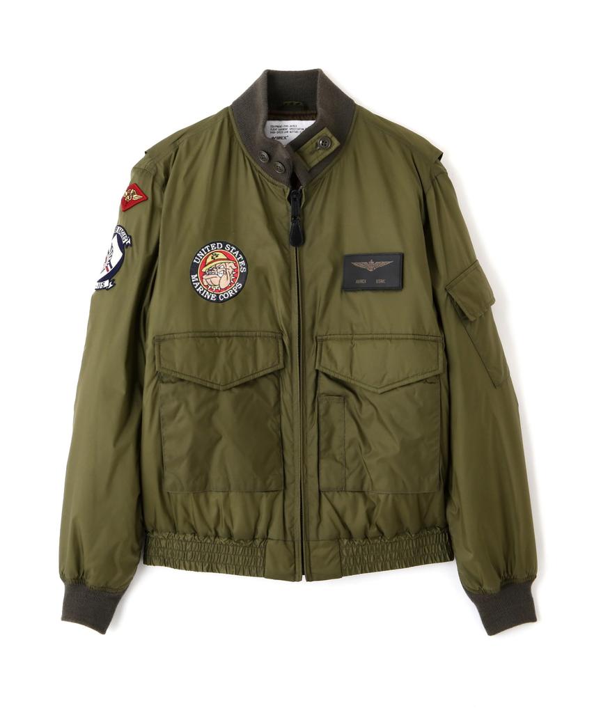 AVIREX USMC LIGHT WEP JACKET Men's L 310 Olive 783-5252013