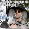 Quick Dry Bucket Hat with Solar Powered Fan USB Charging Sun Hat for Men Outdoor Hiking Camping Fishing Cooling Wear
