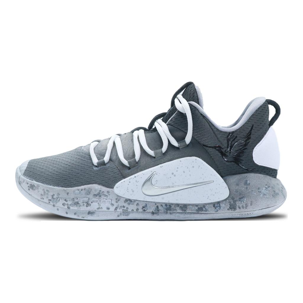 Nike Hyperdunk X Cushioning Low Top Basketball Shoes Men's Gray White AR0465-100(Team147-)