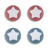 eXtremeRate PlayVital Cute Switch Thumb Grip Compatible with Nintendo Switch and OLED Thumbstick Cap Covers Force Blue Indian Star-Shaped Caps,
