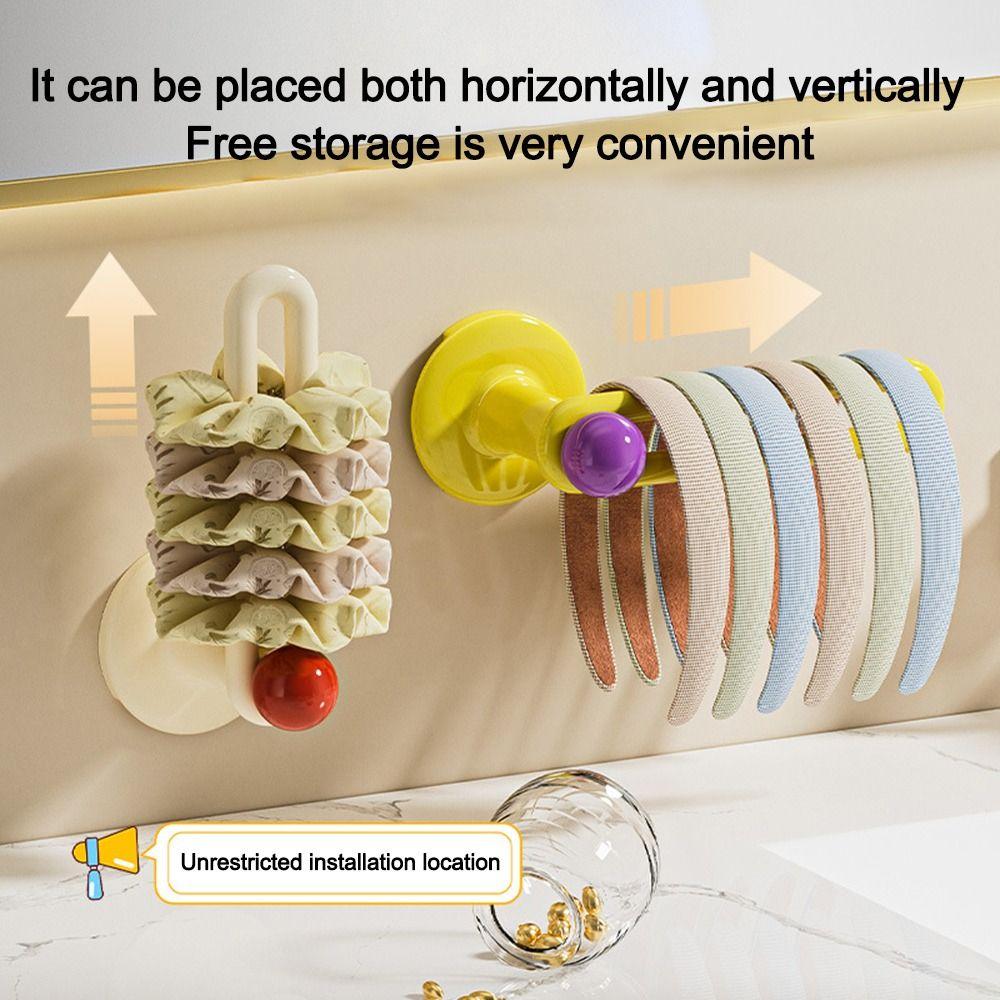 L-Shape Hairband Storage Hook Punch Free Kitchen Storage Rack New Cloth Hanger  Bathroom Kitchen