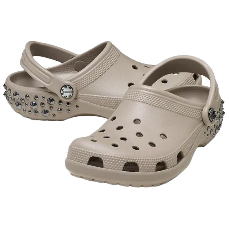 Crocs Classic Studded Clog Taupe Unisex 211596-214