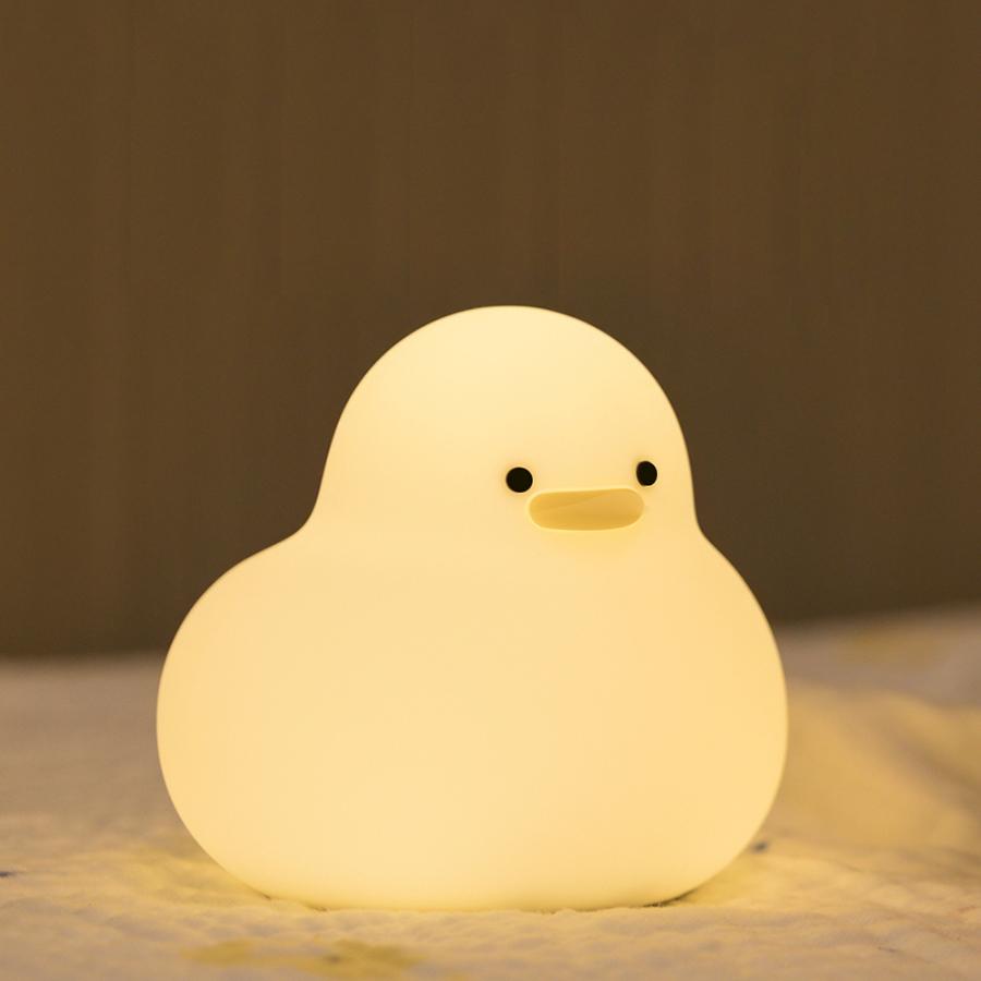 Cute Duck Night Light Soft Silicone Light USB Charging Fun Desk Lamp Can Be a Housewarming Gift or Birthday Gift