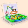 296 In 1 / Set Early Childhood Educational Creative DIY Desktop Mushroom Nail Puzzle Game Toy
