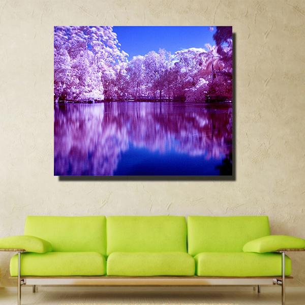 Pictura cu diamant 5D DIY peisaj violet Broderie cu diamante peisaj cu punct de cruce Home Decor