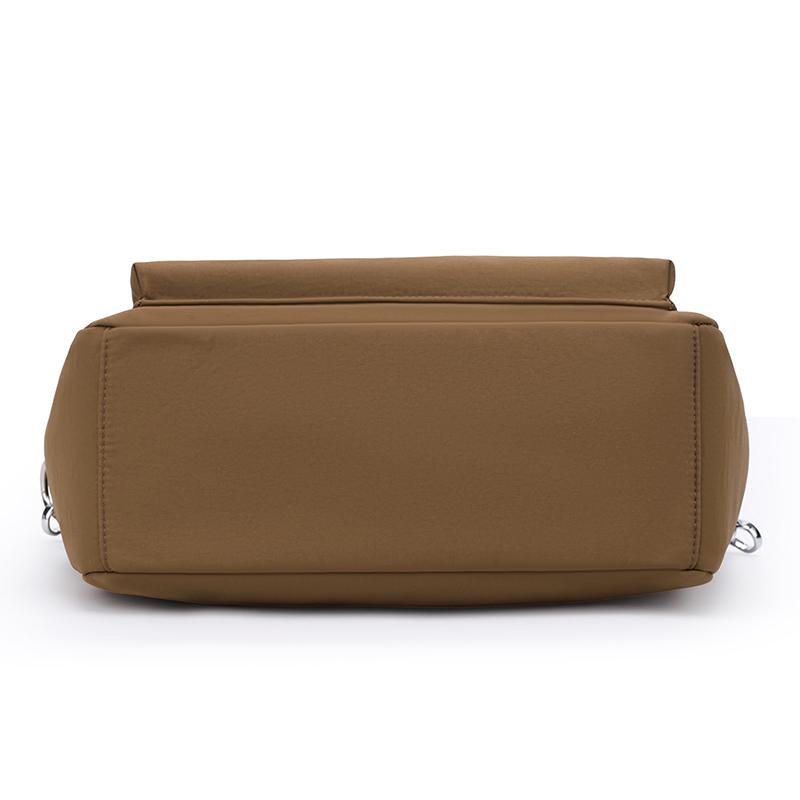 Borsa Tote Versatile in Nylon con Tasche Multiple con Zip Tracolla Regolabile Borsa a Spalla Casual per Donne Quotidiana
