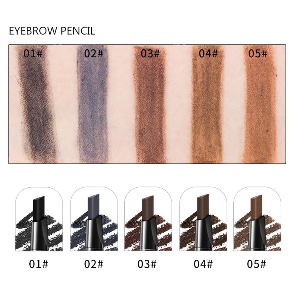 3 in 1 Waterproof Eyebrow Pencil Powder Eye Brow Brush Pigment Beauty Makeup Kit