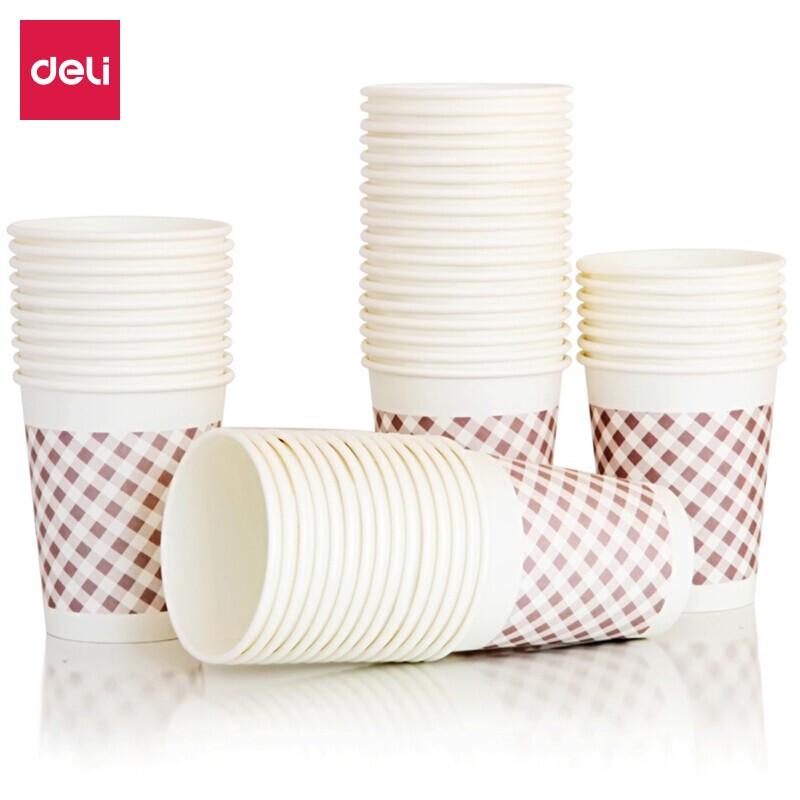 Deli 250ml Disposable Paper Cups