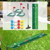 Kids Golf Club Set with Balls Parent Child Accessories Putter Putting Mat for Backyard Family
