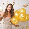 Gold Adult Printed Pearlised Latex Decoration Party Supplies Balloons 18th Happy Birthday