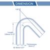 X AUTOHAUX 1 Piece Inner Diameter 0.3 inch (8 mm) Length 4.7 inches (120