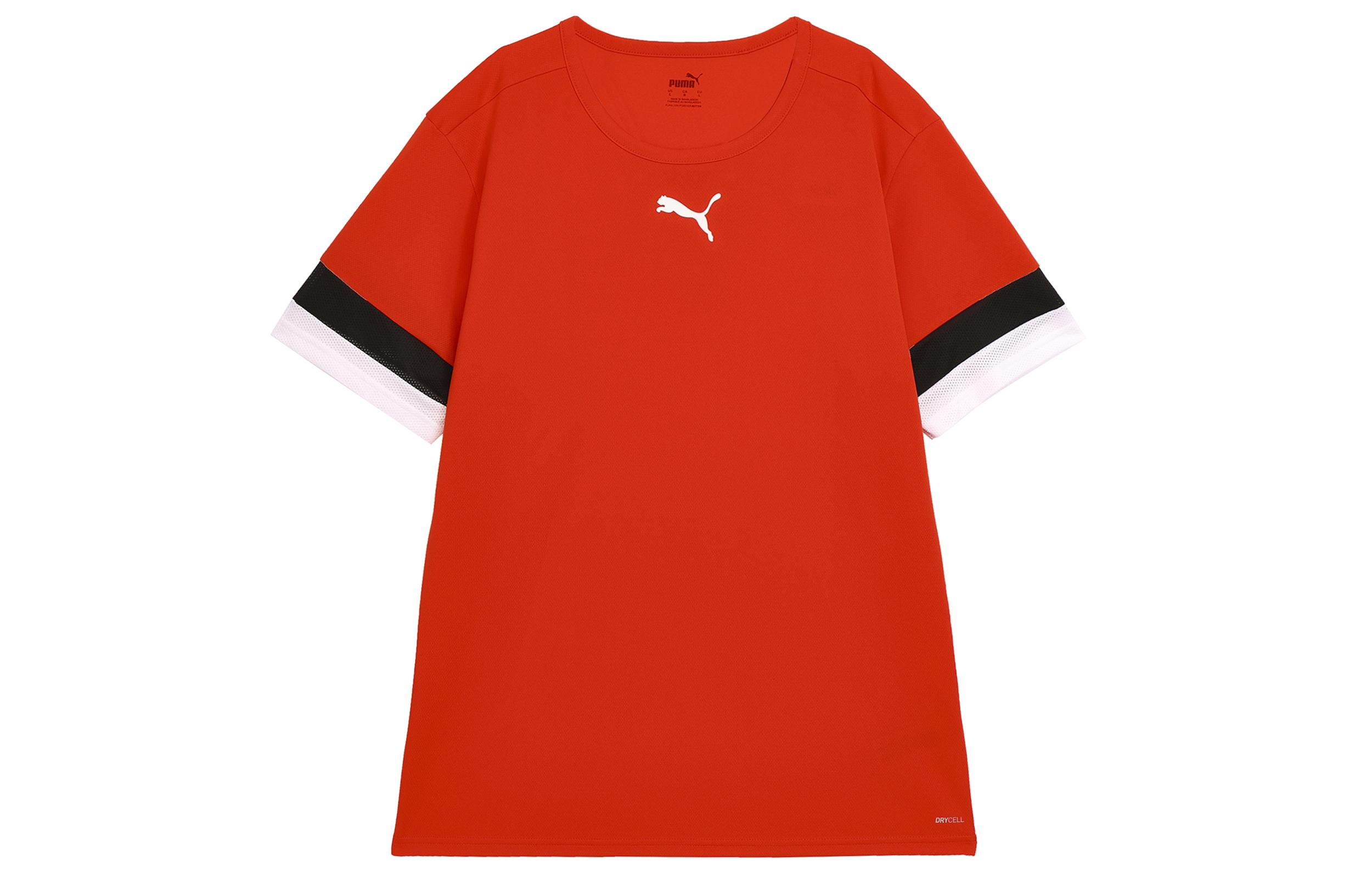 PUMA T Shirts Men s Red Crew Neck Moderate Straight Fit 704932-01 S