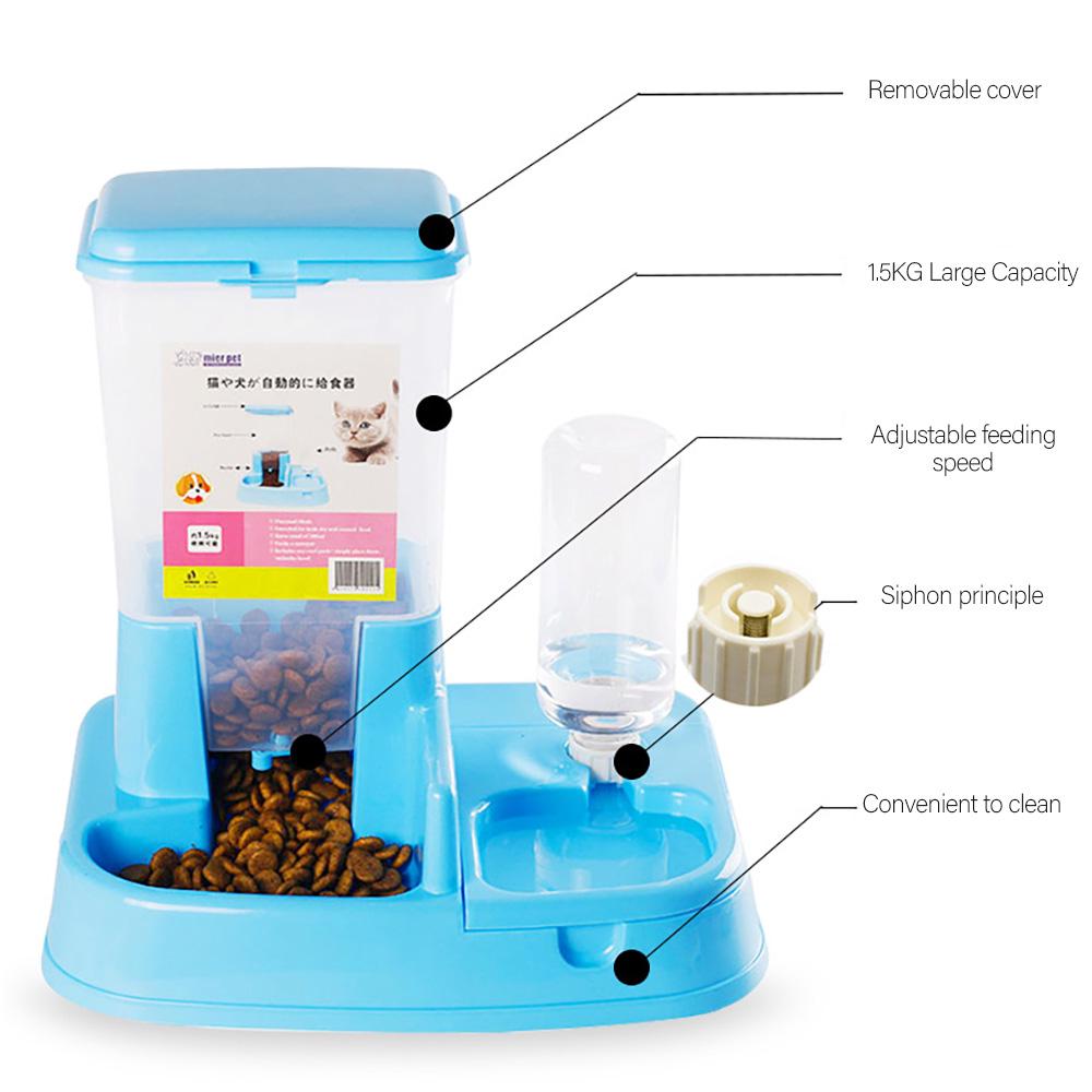 Cheap Automatic Pet Feeder Dog Food Dispenser Water Dispenser Cat Water Fountain for Cats and