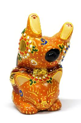 Superare le difficoltà Verticale Gatto che fa cenno Feng Shui Chamori Celebrazione di apertura Regalo