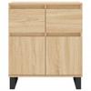 Chest of Drawers, Sonoma Oak, 60X35X70 Cm, Wood-based Material