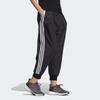 Adidas Solid Stripe Cuff Woven Joggers Women Bottoms Black HF2504
