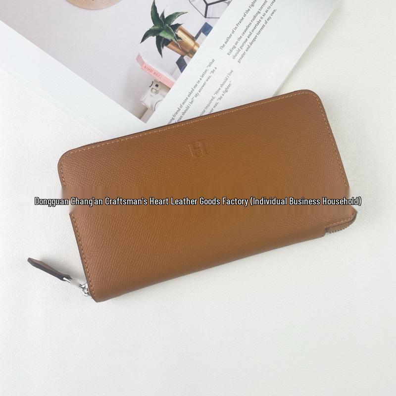 Кошелек из натуральной кожи двойного сложения Женский держатель для нескольких карт и кошелек большой вместимости для хранения монетдокументов 20cm-115cm-15cm 5650₽