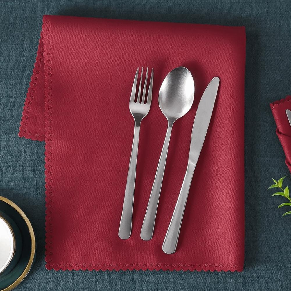 10pcs 30x30cm Table Napkins Washable Smooth Texture Dinner Napkins Multiple Colors Stain-Resistant Cloth Napkins