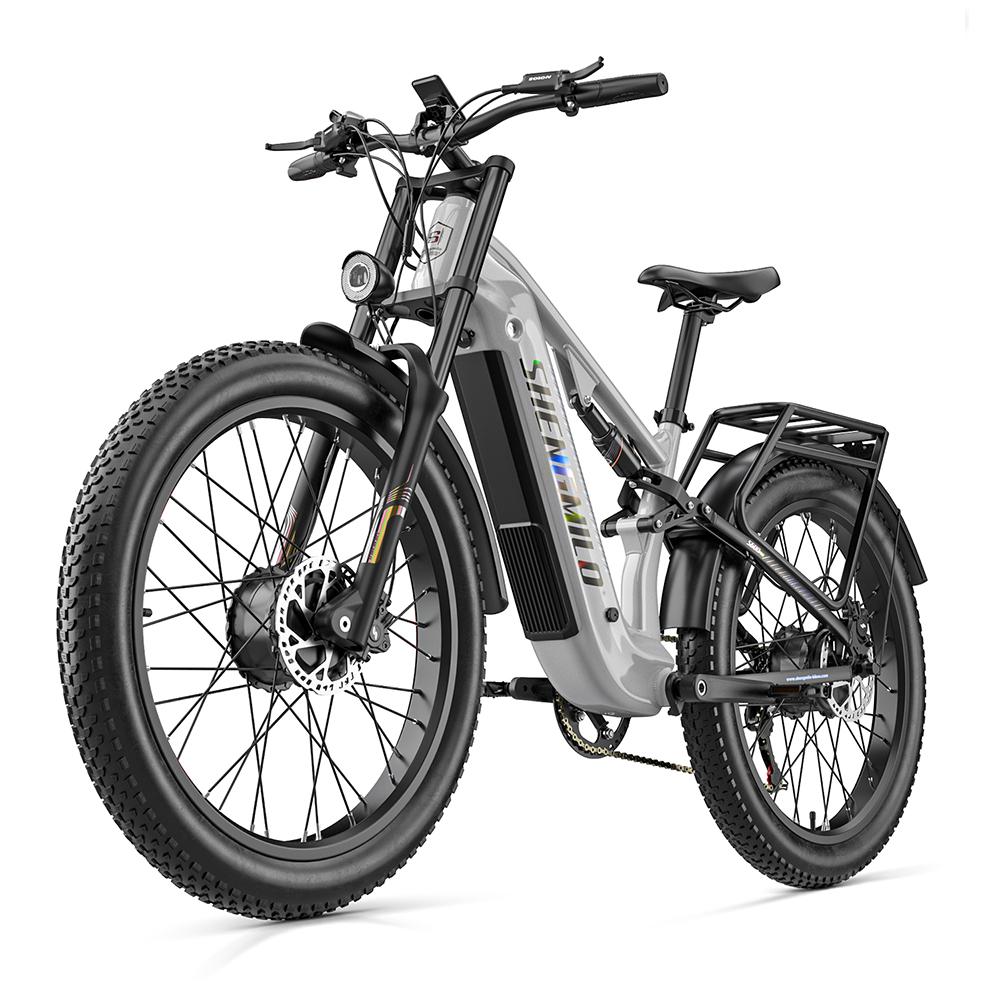 Shengmilo S600 Pro Adult All-Terrain Electric Bicycle 48V25AH Battery 90KM Max Range 2*1000W Dual Motor 45KM/H Top Speed No ABE E-Mountain Bike