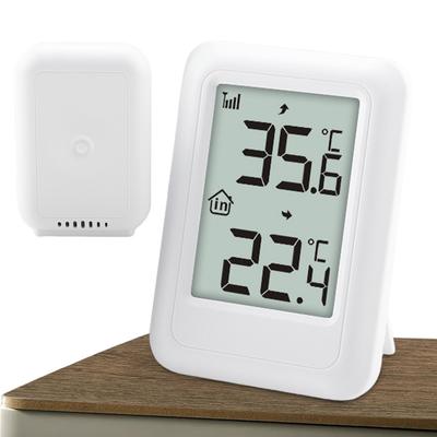 Digitales Thermometer mit Aufhängeloch Innen-Außen-Thermometer mit Stützrahmen Temperaturmonitor für Haus, Zimmer, Terrasse