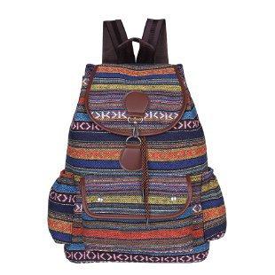 Schultasche Rucksack ethnischer Stil vielseitig Retro College-Stil Schultasche für Studenten Outdoor-Reisetasche lässig große Kapazität modische Tasche