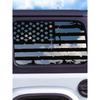 Car Rear Window US Flag Decorative Decal Cover Sticker Jeep Wrangler 2021, 2022, 2024 Style 4 Door Edition External Accessories
