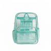 Schoolbag transparent double shoulder jelly bag, double back male high school college student PVC schoolbag female large capacity trend backpack 