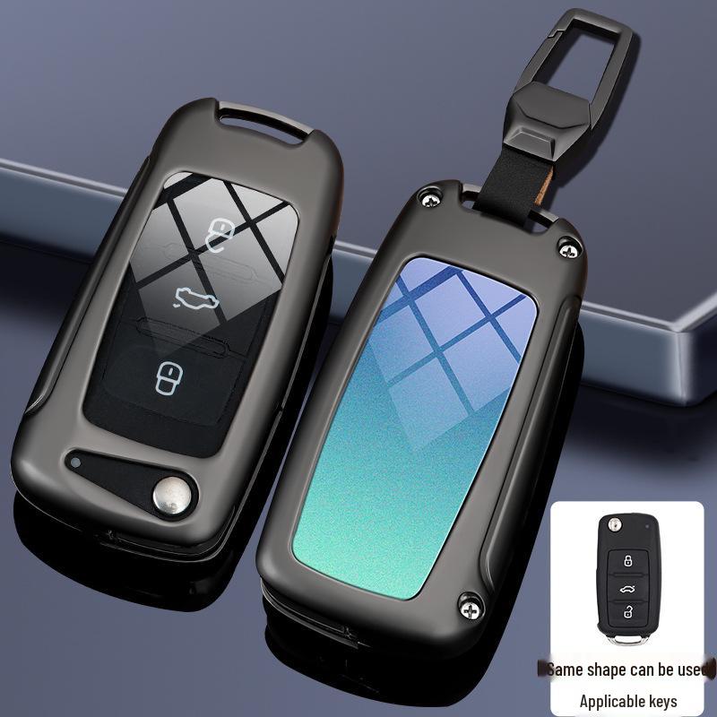 Compatible Key Case for Volkswagen Cars: 24 Sagitar, Bora, Golf 7, Tiguan L, Tayron, Yi, Magotan, and 23 Model CC.