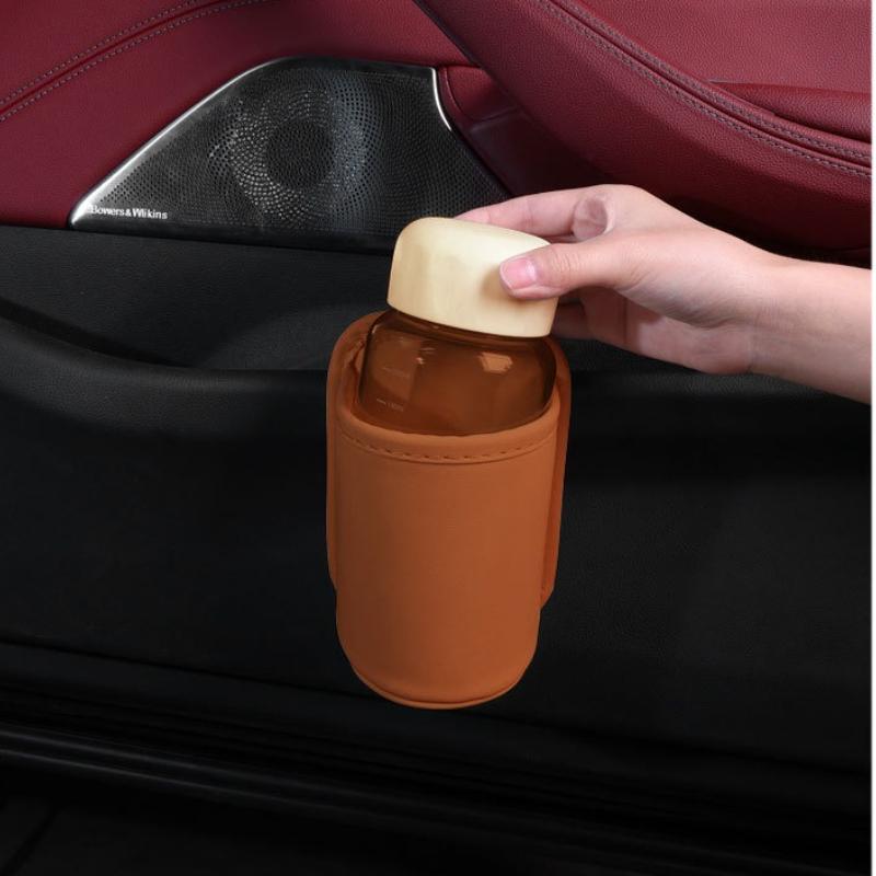 SEAMETAL Universal Car Door Cup Holder Box Back Clip Design Drink Rack Storage Bin Car Seat Back Water Cup Box Organizer Pocket