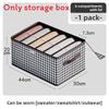 Modern Grid Fabric Drawer Organizer With Foldable Design For Closet And Bedroom Storage