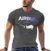 Airbus A350 Airplane Modern  Gift Pilots Tshirt Big Size Simple Tshirt