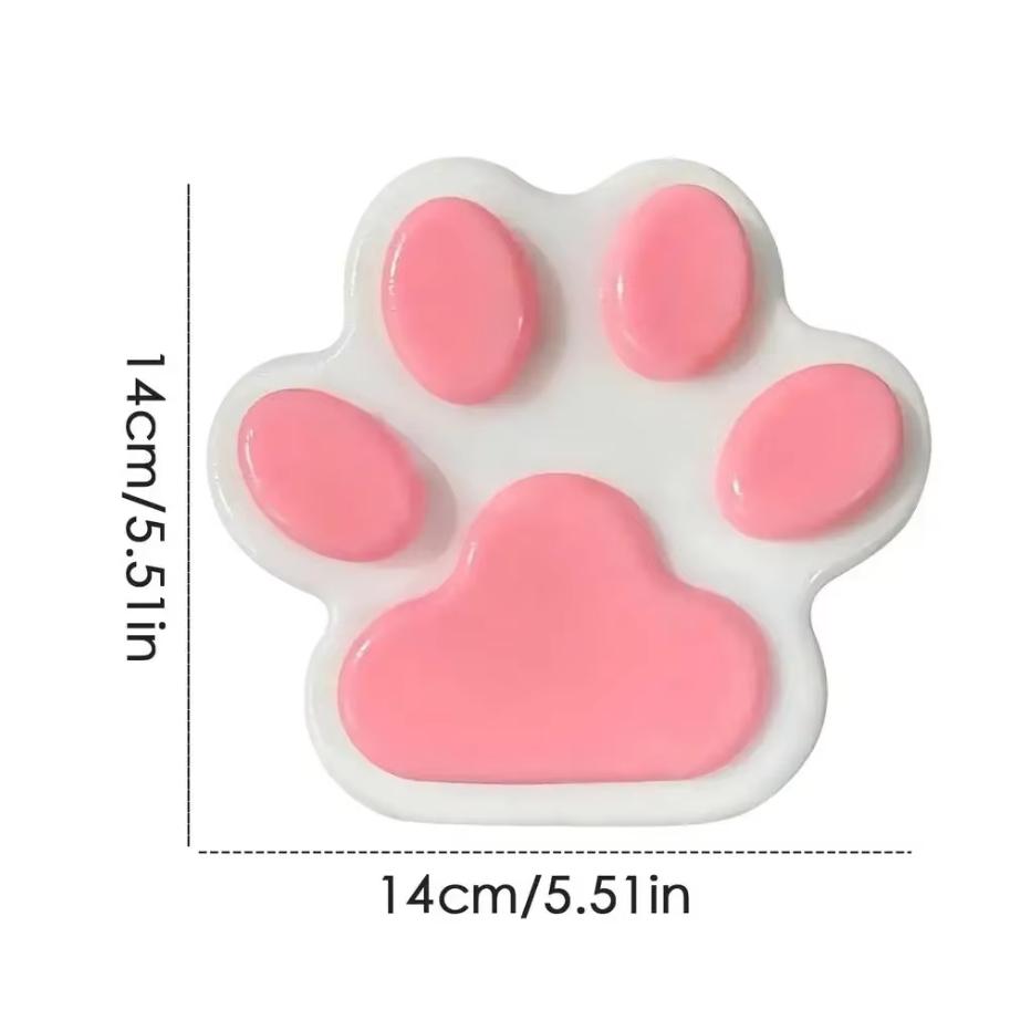 Große Katzenpfote Squeeze Toy - Weiches Klebriges Silikon PVC Stressabbau Dekompression Kneifspielzeug für Erwachsene & Kinder