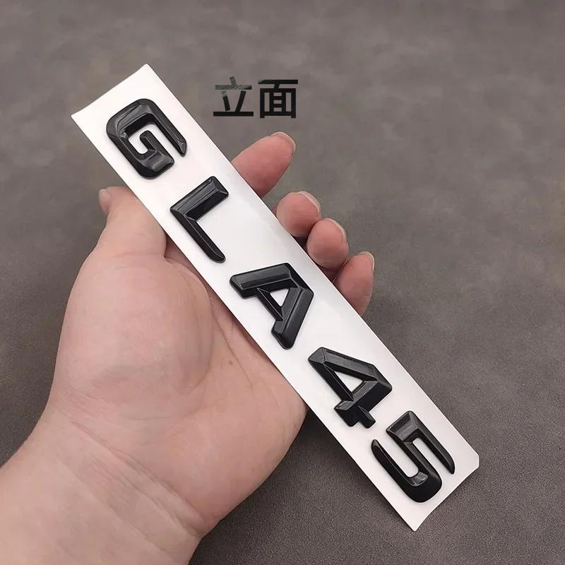 

3d ABS Chrome GLA 45 GLA45 Logo Letters Car Trunk Emblem Badge Sticker For Mercedes Benz GLA45 AMG W156 X156 H547 Accessories Plane or Elevation