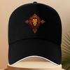 Majestic Lion Head Baseball Cap Black Polyester Adjustable Unisex Sporty Casual Hat