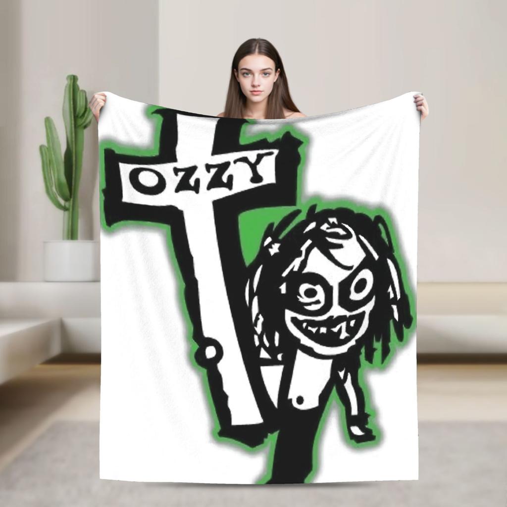 Ozzy Osbourne Blanket Quality Soft Bedding Throws Autumn Kids Bedroom Fluffy Bedspread