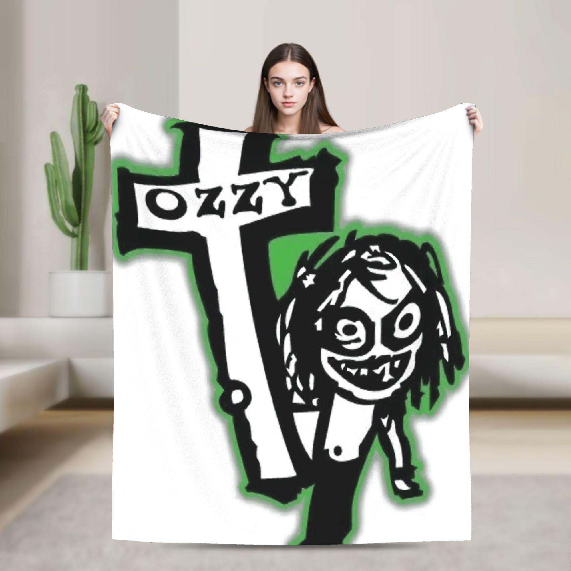 

Ozzy Osbourne Blanket Quality Soft Bedding Throws Autumn Kids Bedroom Fluffy Bedspread 75x90cm