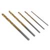 50x Titanium Drill Bits Set HSS 1/1.5/2/2.5/3mm Metal Wood Plastic Building Tool