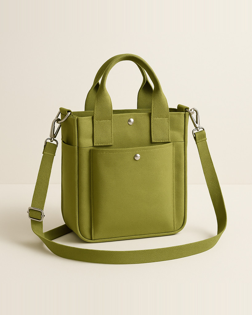 Multi-pocket 3D Canvas Shoulder Tote Bag, Canvas Handbag,Shoulder Bag,Crossbody Bag,Fashion Tote Bag, Eco Bag,Messenger Bag