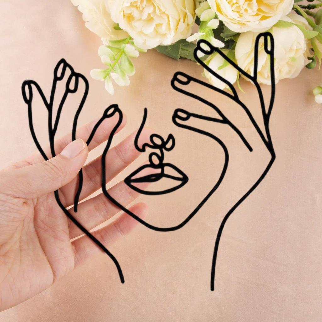 Schwarzes Acryl Geburtstagstorte Karte Linie Mädchen Party Party Kuchen Dekorationen