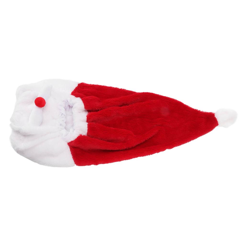 Christmas Helmet Cover Plush Scratch Proof Motorcycle Helmet Hat for Entertainment Decoration