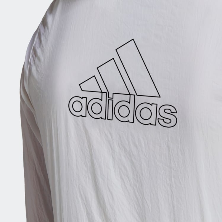 Adidas Woven Windbreaker Jacket Women's White GQ0628