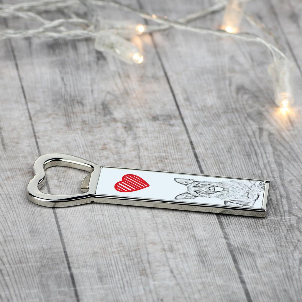 German Shepherd Dog, Alsatian Wolf Dog – Bottle opener with a dog, personalized fridge opener | Art-Dog