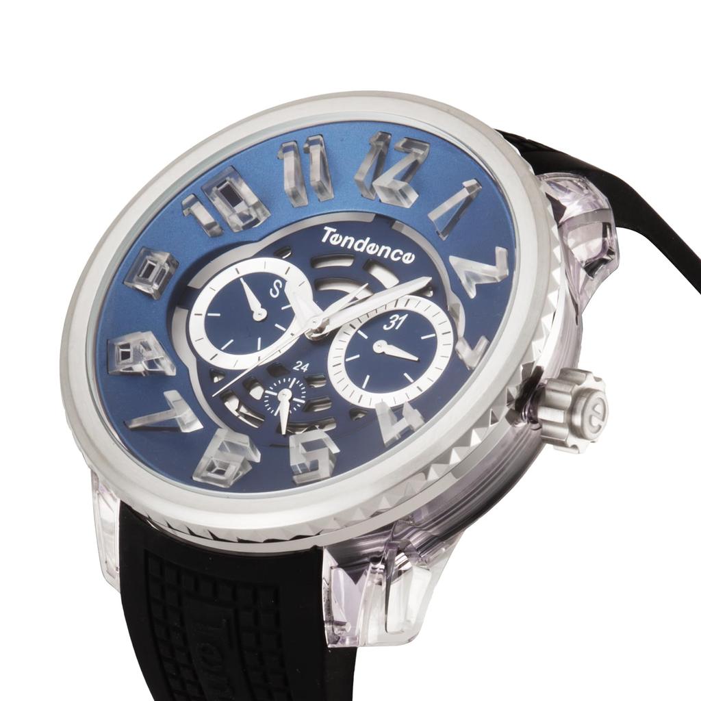 Watch Tendence FLASH Quartz 10 ATM Water Resistant Mineral Glass Navy Dial Nylon [TENDENCE] Men's TY561006-BK-AM