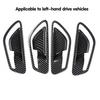 For Hyundai Santa Cruz -2025 Inner Door Handle Bowl Trim Carbon Fiber 4pc